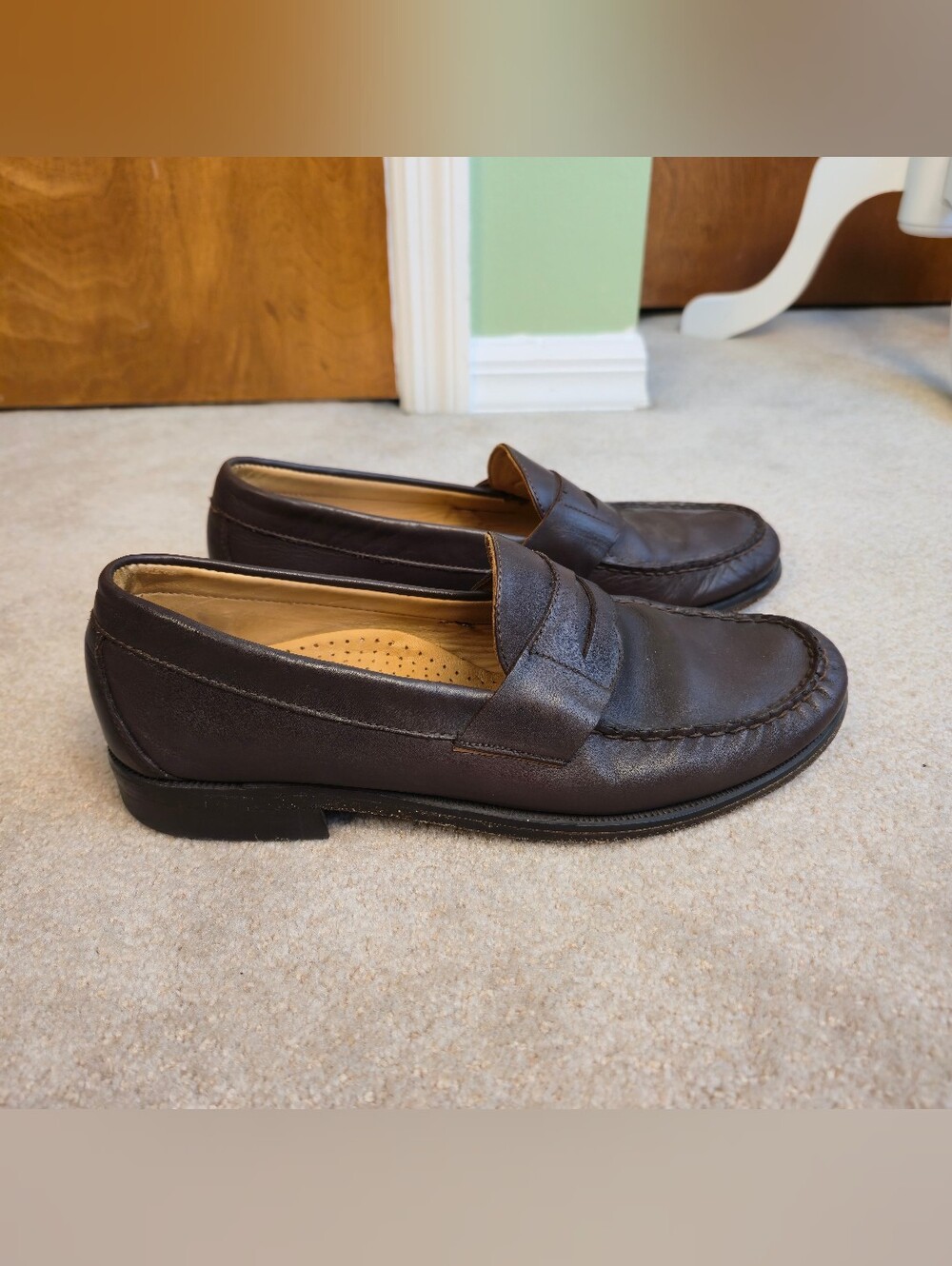 SEBAGO Classic Dan Penny Loafer Slip On Shoes Brown Made USA Size 9.5 Preppy Y2K